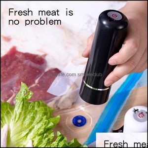 Alimentos para poupadores de contêineres de armazenamento Organização da cozinha Cozinha Bar Garden Home Garden Portátil USB Recharge Vacuum Sealer Matic Commercial H