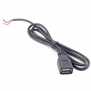 0.3m 1m 2m Power Supply Cable 2 Pin USB 2.0 Female male 4 pin wire Jack Charger charging Cord Extension Connector DIY 5V line