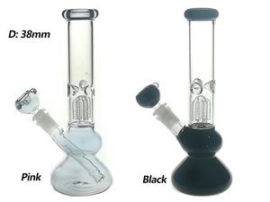 Tubi per narghilè in vetro colorato Bong Rig Beaker da 10 pollici Perc con downstem 14/19mm e ciotola GB023