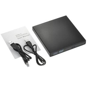 Epacket Extern DVD Optical Drive USB2 0 CD DVD-ROM CD-RW Player Portable Reader Recorder för Laptop233K339Y