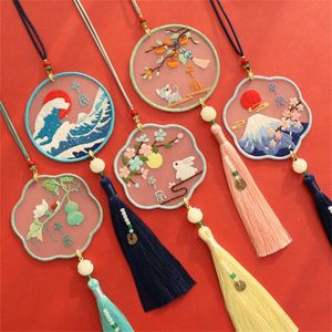 Interior Decorations Punch Office School Supplies Ornament DIY Crafts Embroidery Bookmark Set Book Clip Cross Stitch Kit Tassel MarkInterior