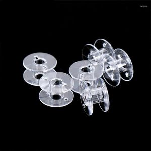 30pcs Plastic Empty Bobbins Transparent Sewing Machine Spools For Home Threads Accessories