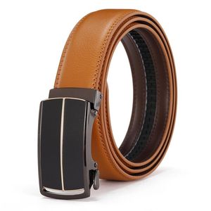 Belts Luxury Designer Mens Genuine Leather Belt Business Jeans Classic Automatic Buckle Casual Pure BeltBelts