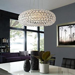 Kolye Lambalar Dia35/50/65cm Modern Akrilik Caboche Lights Yatak Odası Restoran Armatürleri Pendente Lustres Para Sala 110-240vppendent