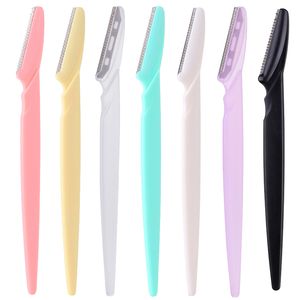 7PCS Brwi Trimmer Tools Makeup Safe Eye Brow Razor Corgre Body Usuwanie włosów Ostrze Kobieta brwi kształtowanie noża