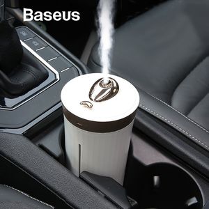 Baseus 420 mlウルトラエア加湿器アロマホームカーに不可欠なLEDナイトランプ付きUSBミストメーカーY200111
