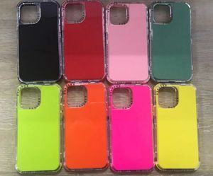 Defender Cases Candy Colors Cover 3in1 TPU 2,0 mm mit Airbags für iPhone13pro 12 max 11 XR XS 8 SamsungGalaxyS22 S21 PLUS Ultra A12 A32 A51 A71 A52 A72 Xiaomiredminote11