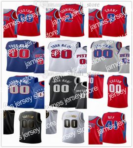 Koszykówka uniwersytecka nosi James Printed Basketball 00 Bol Jerseys Saddiq Bey 41 Cade Cunningham 2 Jerami Grant 9 Killian Hayes 7 Kelly Olynyk 13 Trey Lyles 8 Josh 5