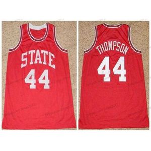 Sjzl98 Custom David # Thompson College Basketball Jersey Mens All Stitched Red Taglia 2XS-5XL Numero e nome Maglie Top Quality