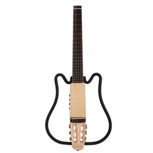 Guitarras De Nylon al por mayor-Kepotek Silent Nylon String sin cabeza Clásico incorporado en efecto Travel Portable Pliegue plegable eléctrico eléctrico guitarra clásica
