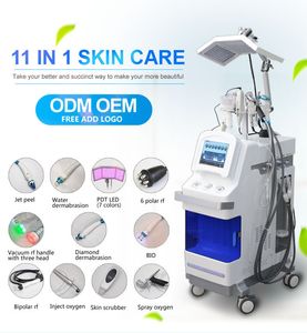 11 Arada 1 Çok Fonksiyonlu Güzellik Ekipmanı Hydra Dermabrazyon Yüz Oksijen Jet Peel Aqua Cilt Bakımı Pigment Çıkarma Salon ve ev kullanımı için yüz temizlik tedavisi