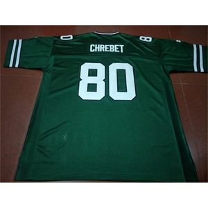 Chen37 Goodjob Men 1997 Wayne Chrebet #80 Real Bordado Full Bordado da faculdade Size S-5xl ou personalizado qualquer nome ou número de camisa