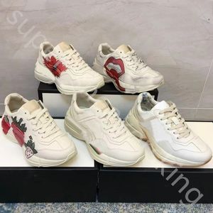 Tasarımcı Spor Ayakkabı Ryton Sıradan Ayakkabı Erkekleri Kadın Baba Spor Kadınları Kullanma Spor ayakkabıları Chaussures Çok renkli platform ayakkabı kutusu 35-46