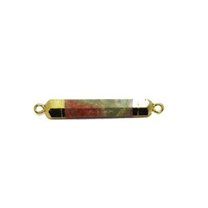 Pendanthalsband Long Green Natural Stone Women Jewelry Connector Girl Facettered Raw Unakite For Necklace Gift 2022 Apen