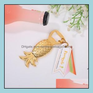 Openers Kitchen Tools Kitchen Dining Bar Home Garden Wedding Favors Gifts Gold Metal Pine Beer Bottle Opener Party Decoration Supplies Go