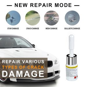 Car Cleaning Tools 2pcs DIY Windshield Repair Tool Automotive Glass Nano Fluid Windscreen Scratch Crack Restore Auto Window RepairCar