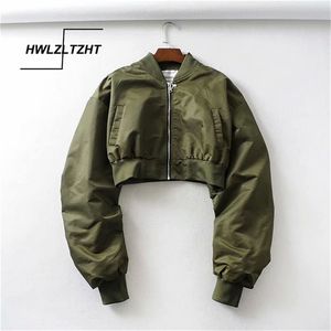 Hwlzltzht 2020 Autumn Short Women Women Baseball Jackets Loose Coats Mulheres zíper casual casual jaqueta bombardeiro casaco feminino tops lj200813