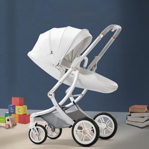 Wózki# Luksusowy wózek dziecięcy 3 w 1 powóz z siedziskami samochodowymi Urodzona w skórce jaja wysoka krajcapeStroLlers# 237n Sprzedaj jak gorące ciasta popularny projektant