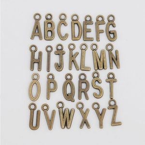 Charms Alphabet Metal 26 Initial A-Z Letter 5packs 130pcs / lot Chaque charme 5pcs AAC1198Charms