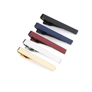 Simple Tie Clips Shirts Business Suits Red Black Gold Ties Bar Clasps Fashion Jewelry for Men Gift Will and Sandy Drop