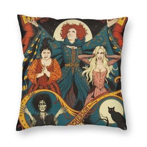 Kissen/Dekokissen Hocus Pocus Sanderson Sisters Halloween Kissenbezüge Witch Salem Mass Movie Velvet Modern Throw Case für Auto Sofa