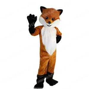 Christmas Long-haired Fox Mascot Costumes High quality Cartoon Character Outfit Suit Halloween Outdoor Theme Party Adults Unisex Dress