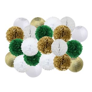 Novos 21pcs / conjunto de ouro / prata / branco misturado 8 