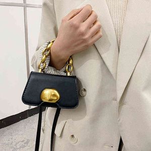 Evening Bags Handbags Mini Pu Leather for Women Fashion Branded Chain Crossbody Shoulder Hand Bag Lady Trend 220218