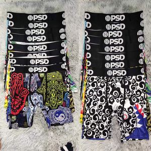 Desenli Kilot toptan satış-PSD iç çamaşırı UNUTPANT lar unisexxs boksörler rastgele stiller kısa desen spor rock tüketim iç çamaşırı kaykay sokak moda streç legging et eti