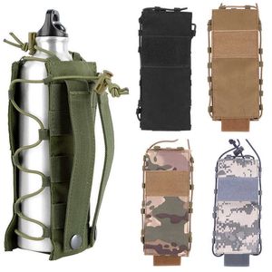 HBP CQC Outdoors bag Camping Hiking Military Tactical Water Bottle Pouch Molle Belt Camo Hunting Bag Travel Canteen Kettle Holder