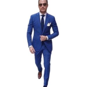 Мода Royal Blue Mens Wedding Tuxedos