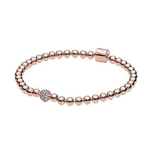 925 srebrna srebrna designerska moda luksusowa bransoletka perłowa odpowiednia na pandoras biżuterię dniem matki Prezent oryginalne pudełko