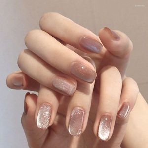 Żel do paznokci herbata mleczna Spar kocie oko magnetyczny polski klej 10ml srebrna różnorodność sztuki błyszczące lakiery do DIY Manicure Prud22