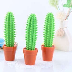 wholesale Cactus Ballpoint Pen 1.0 Mm Pen Tip Blue Refill Decoration Gifts Pens Student Stationery Office Funny Free Ship