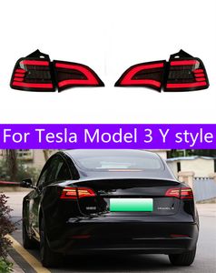 Peças de carro Mercadorias luz da cauda para tesla modelo 3 y estilo taillights lâmpada traseira LED sinal de estacionamento