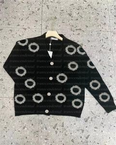 Maglioni da donna Camicetta Nuova primavera Nuove lettere con paillettes Colletto a V Mostra cappotto cardigan Outwear femminile