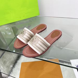 quality luxury Sandals Flip-Flops Shoes design designer slippers women fashion Rubber outdoor beach casual versatile alphabet sandal