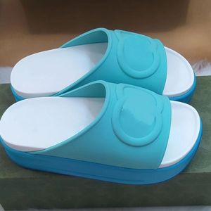 Women's Macaron Thick Sole Slippers Breathable Non-Slip Fashion Versatile 2022 Summer New TPU Material Sole Sandals oo oo