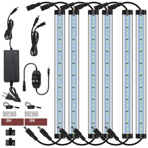 LED-Schrankbeleuchtungsset, kabelgebunden, 12 V, LED-Unterschrankbeleuchtung, dimmbar, mit Schalter für Küchenregal, Theke, 30,5 cm, 5000 K, Tageslichtweiß