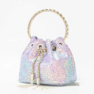 Abendtaschen Mode diamantbesetzte Beuteltasche Neue vielseitige Umhängetasche mit Kettenquaste Nischendesigner-Frauenhandtasche