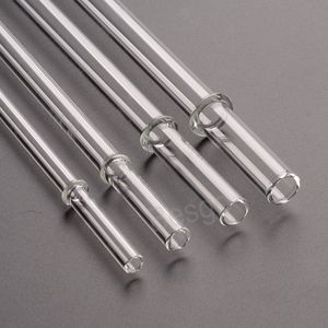 Transparent Glass Straw Temperature Resistant Milk Tea Straws Reusable Juice Coffee Straw Home Party Wedding Bar Accessory BH6506 TYJ