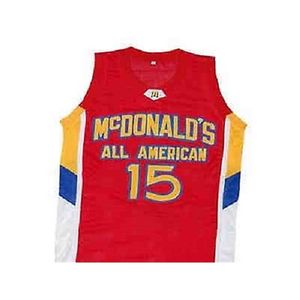 XFLSP # 22 Eric Gordon # 15 Kemba Walker McDolnald All American Alta Qualidade Basquete Jersey Bordado costurado personalizado Qualquer tamanho e