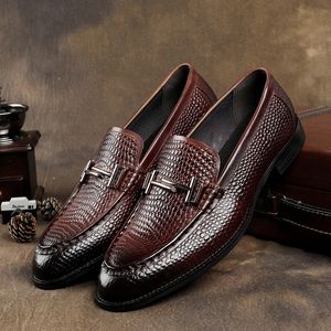 Serpentine Black / Brown Tan Mens Trade обувь подлинная кожаная бизнес -обувь Формальная свадебная обувь с пряжкой