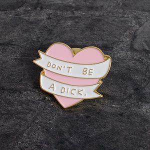 Fashion Pink Heart Brooches Funny Enamel Brooch Pins Enamel Love Jewelry Fit Backpack Coat Sweater Hat Jackets Accessories for Women Lovers Summer Jewels