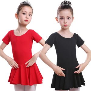 Stage Wear Girl Ballet Dance Dress For Girls Ballerina Dancing Gymnastics Children Kid Leotard Bodysuit Clothes Red BlackStage