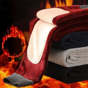 Kış sıcak termal iç çamaşırı dipler erkekler tozluk termos pantolon erkek yün pamuk kalın iç çamaşırı pantolonlar erkekler sıcak diz pantolon 201126
