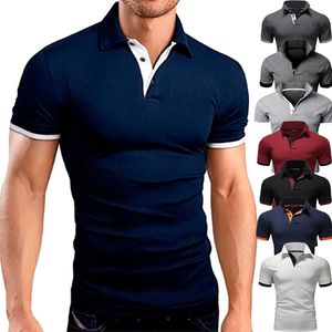 Polo da uomo Tennis Dot Graphic Plus Size Stampa manica corta Daily Tops Basic Streetwear Golf Collar Business 220728