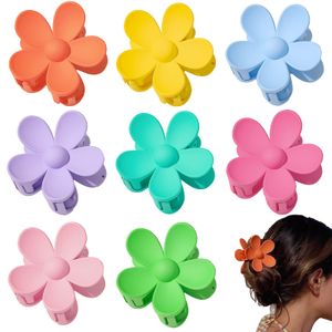 Hair Clips Barrettes Flower Clip Cute Big Claw Non Slip Matte Jaw Clamps Catch For Women Thick Large Strong Hold Accessories Girls Th amnXF