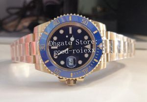 Watches BP Automatic 2813 Mens Watch Ceramic Gold Steel 116613 Sport 116618 BPF Wristwatches