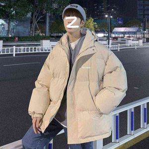 Men's Down & Parkas Winter Coat Ins Super Fire Port Wind Cotton Hooded Bread Clothes Plus VelvetMen's T220809